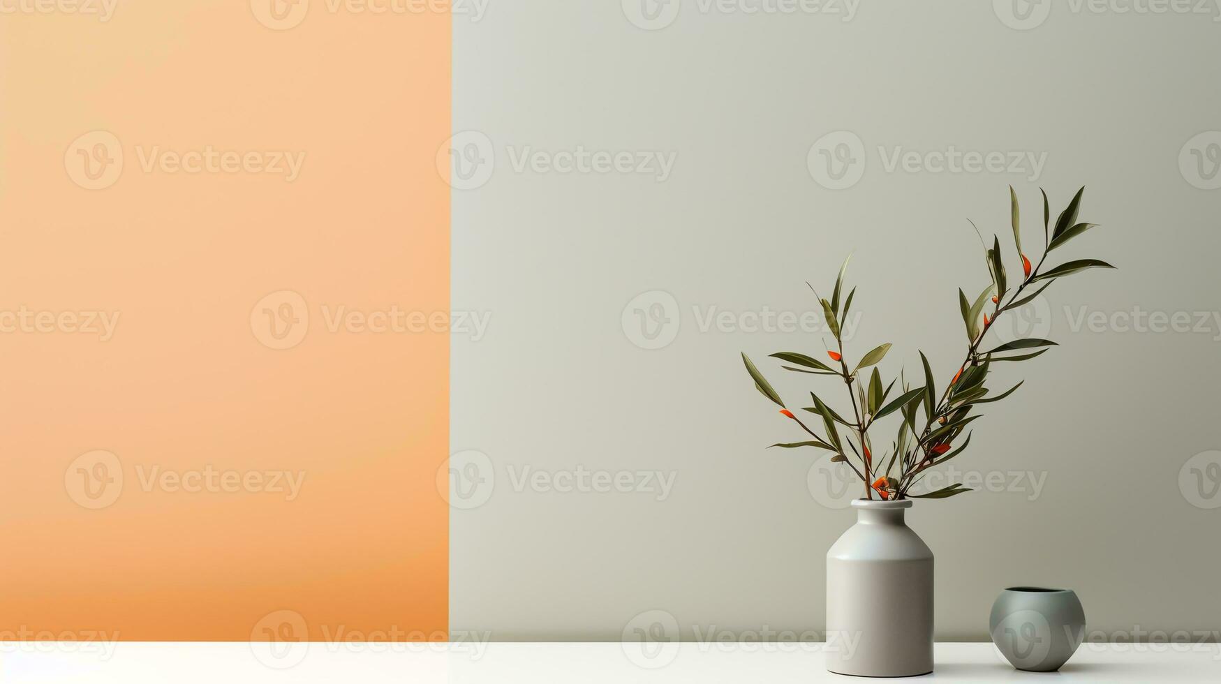 Minimalist background for product photography AI Generative photo