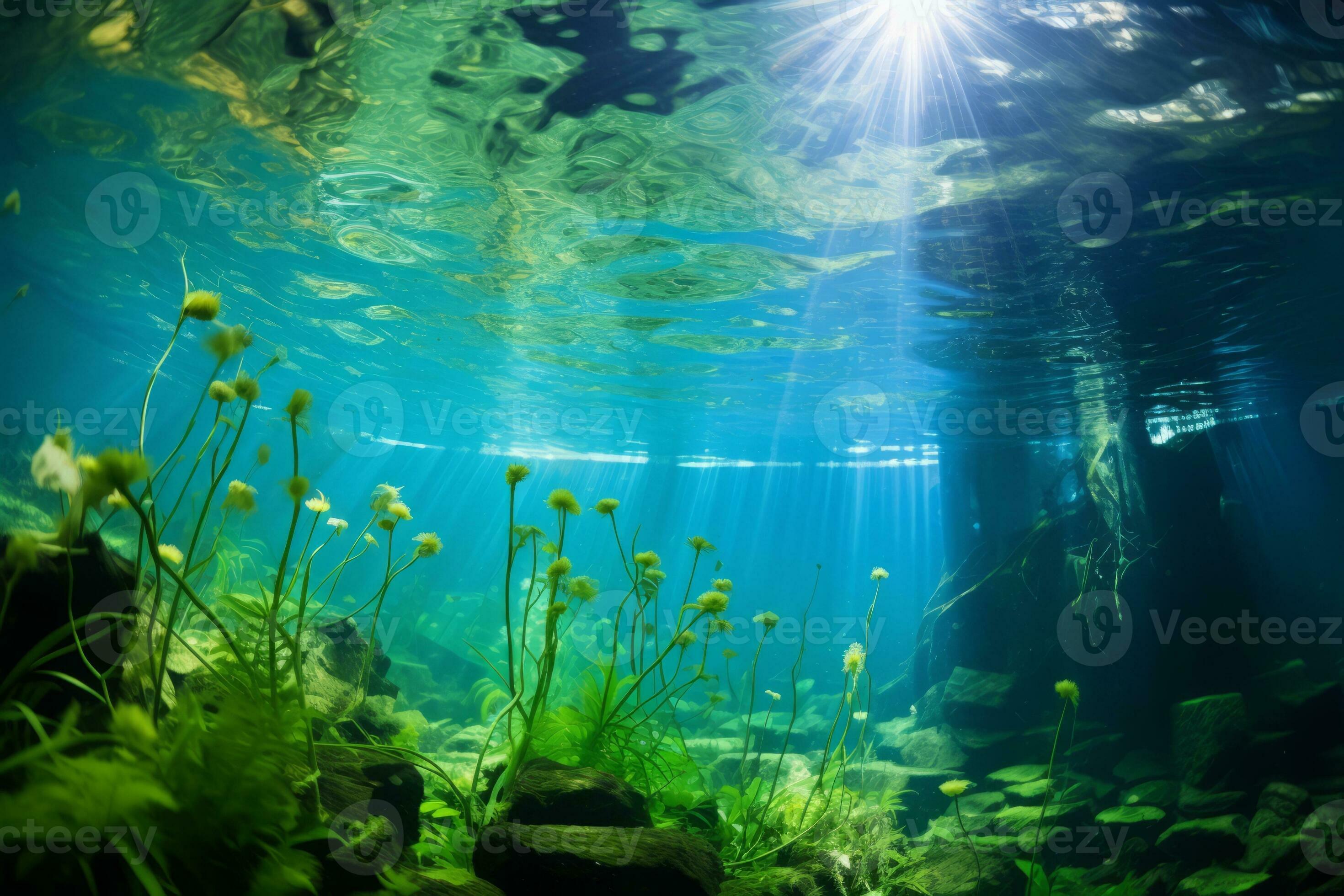 Aquatic Plants Under Water