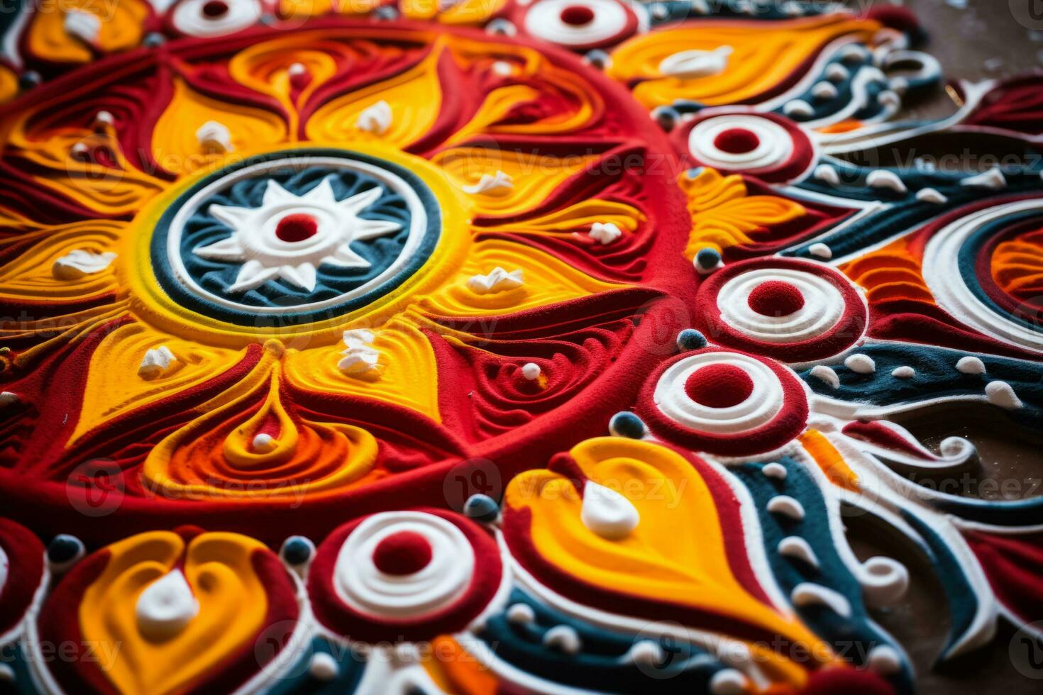 Vibrant and intricate design. Generative AI photo