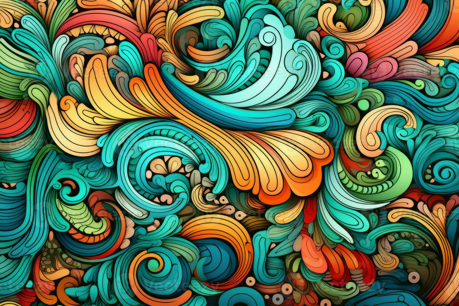 Vibrant and colorful abstract background. Generative AI photo