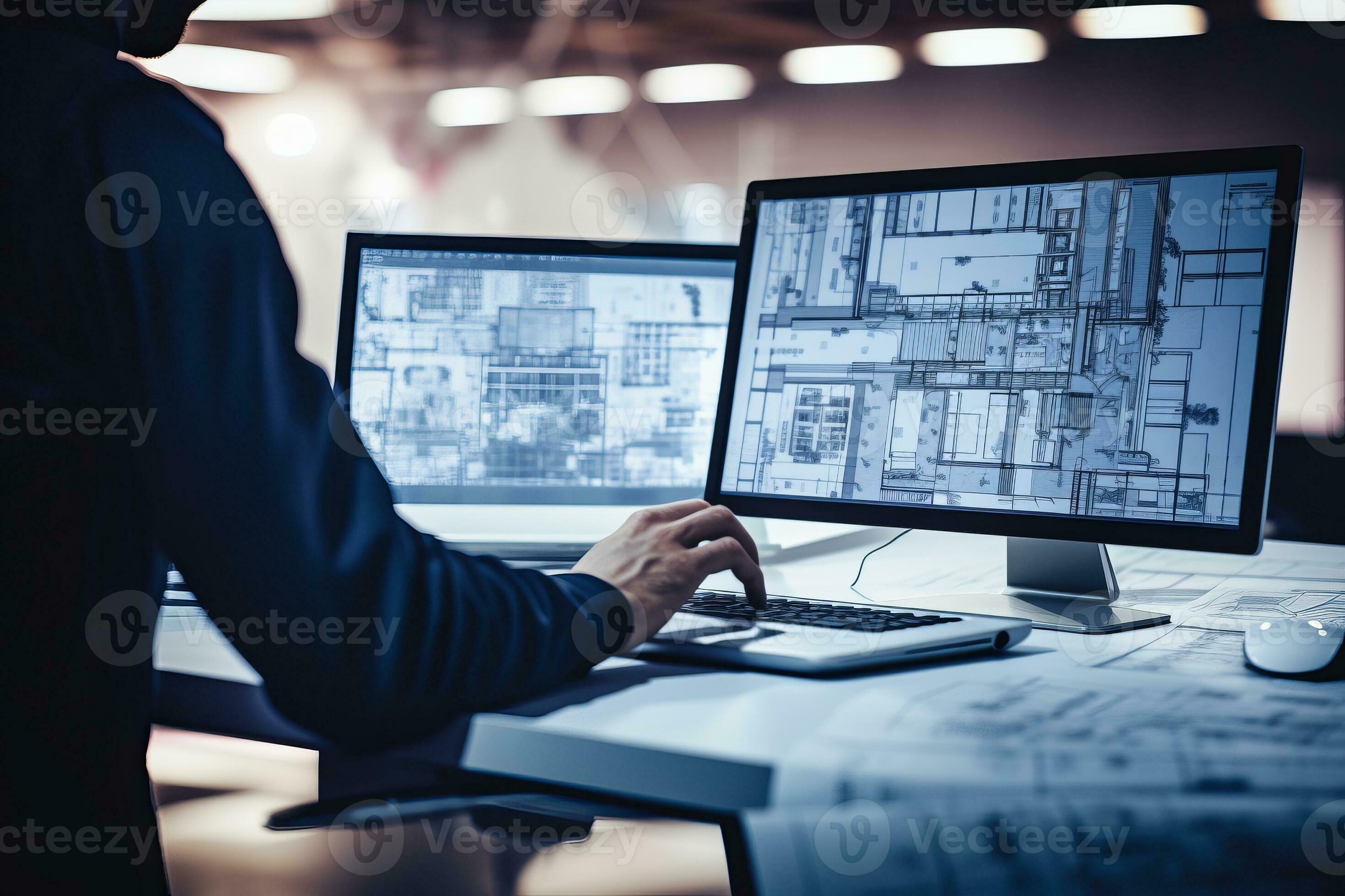 Architectural Design on Computer. Generative AI 31580302 Stock Photo at ...