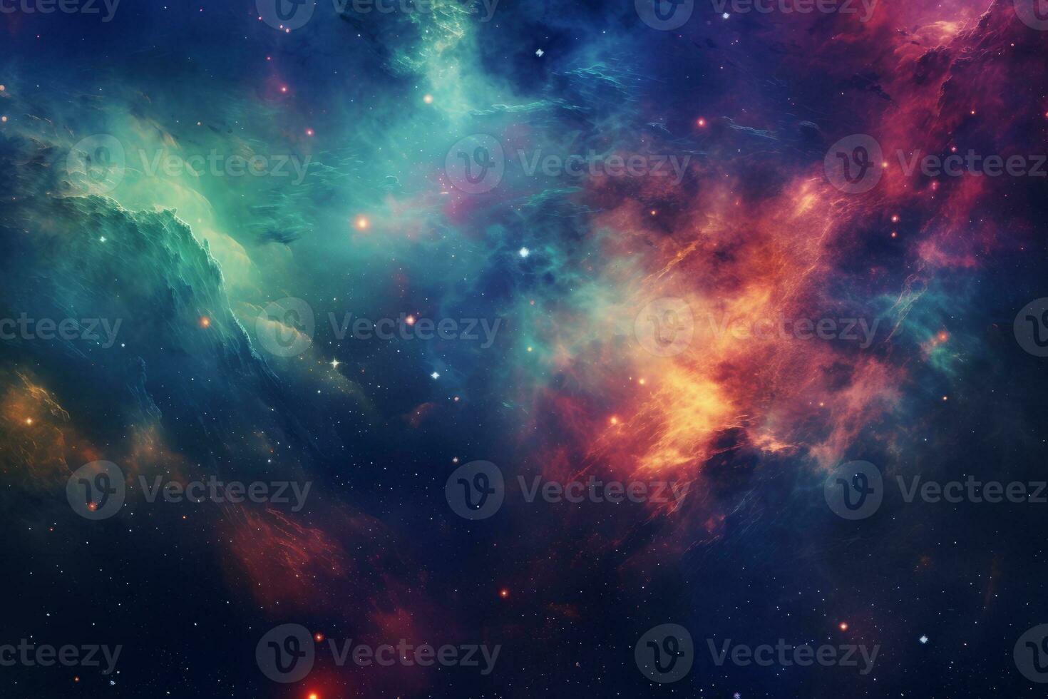 Celestial 3D Cosmic Wonders. Generative AI photo