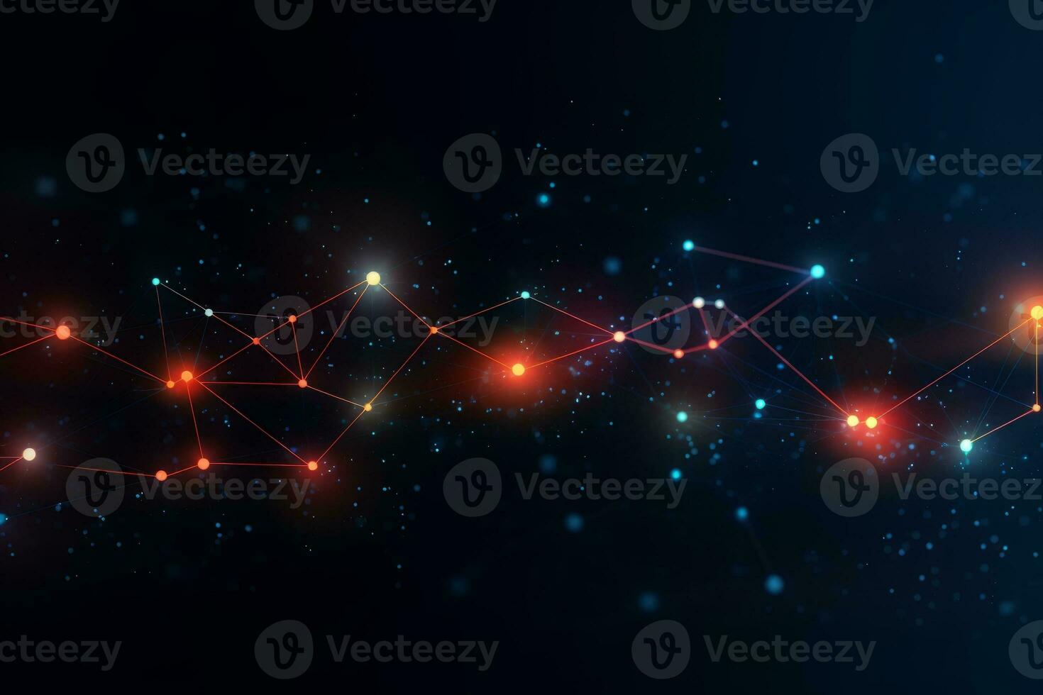 Abstract network design. Generative AI photo