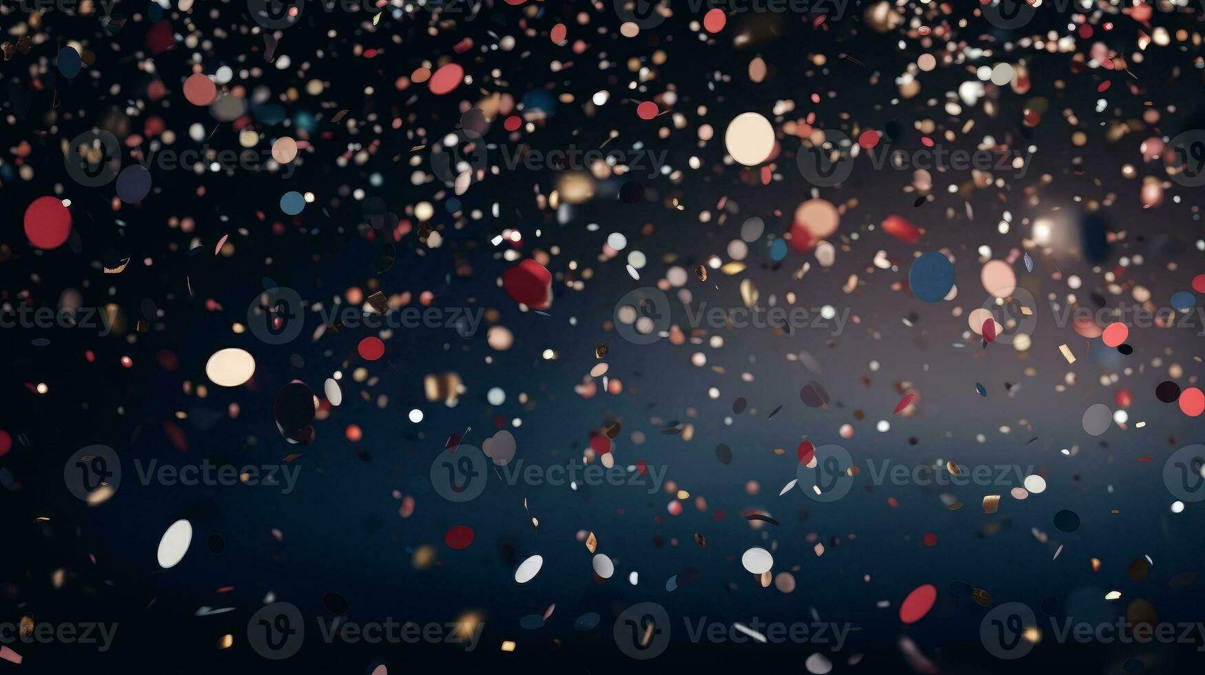 Background with cascading confetti and celebratory elements. Generative AI photo