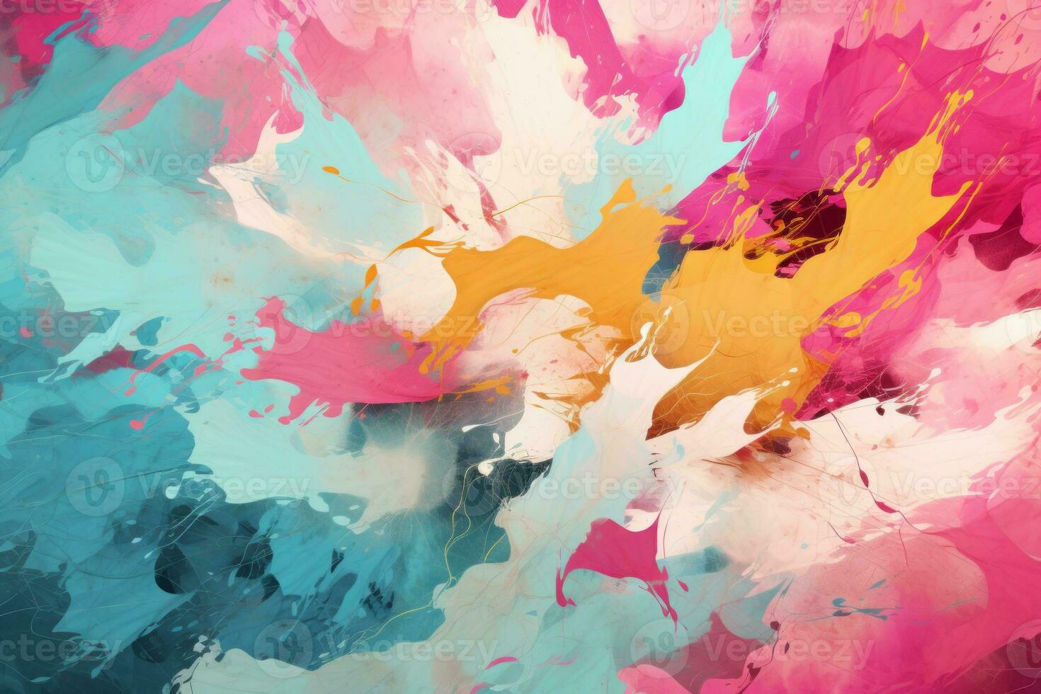 Social media background with abstract brushstrokes. Generative AI photo
