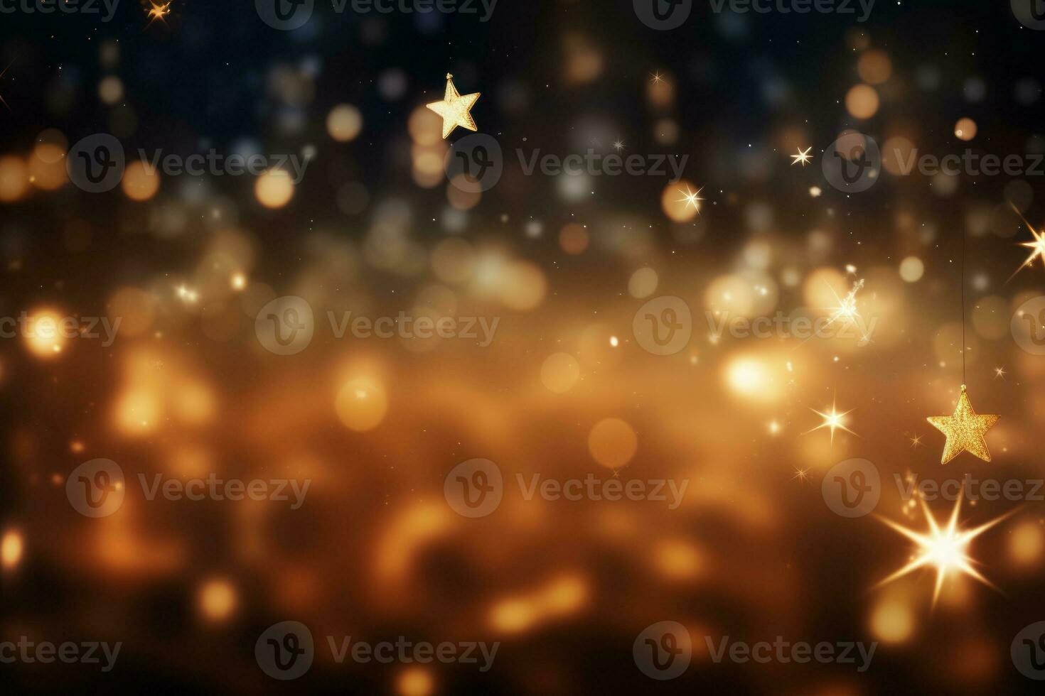 Blurry image of stars in the night sky. Generative AI photo