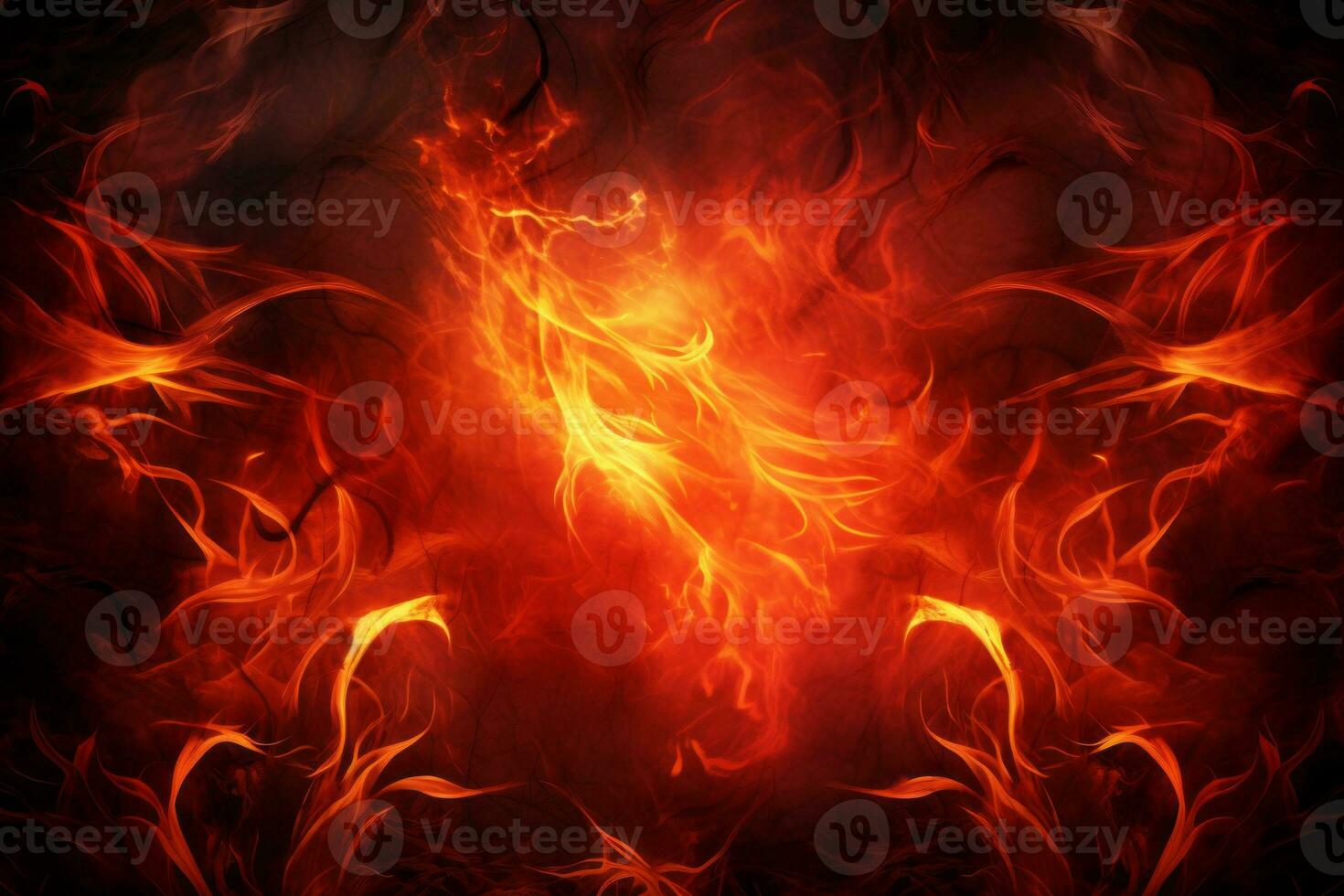 Intricate Flame Patterns. Generative AI photo