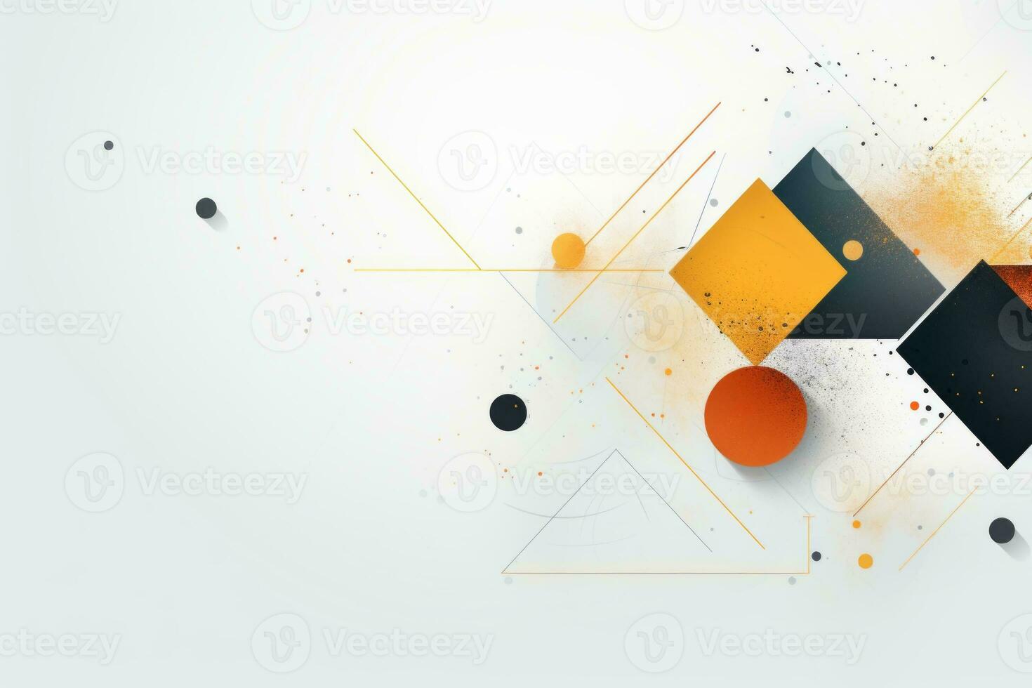 Modern Geometric Shapes. Generative AI photo