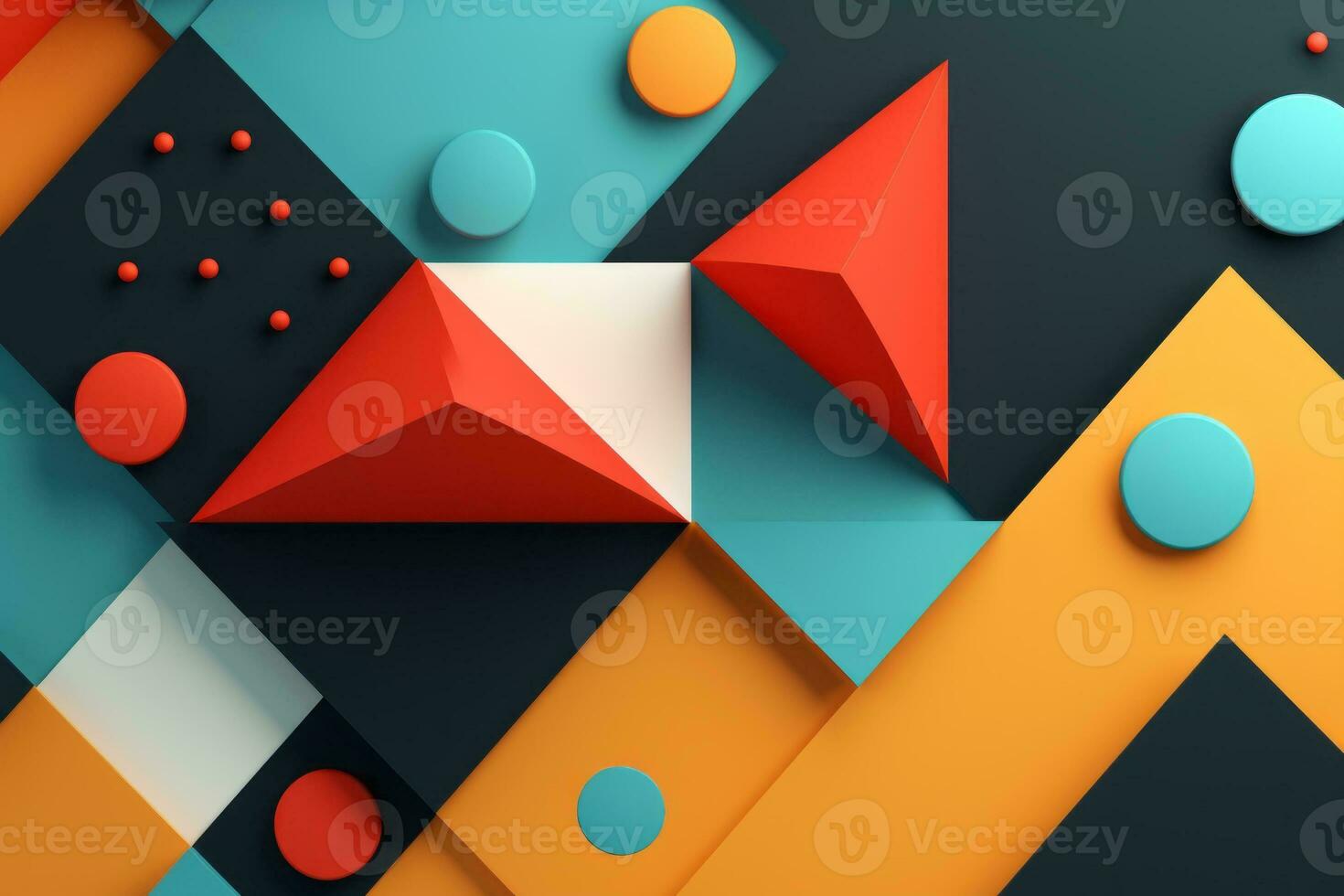Modern Minimalistic Wallpaper with Geometrics. Generative AI 31582475