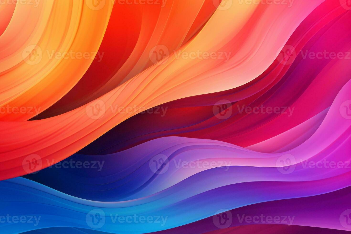Vibrant Wallpaper with Abstract Shapes. Generative AI 31583088 Stock