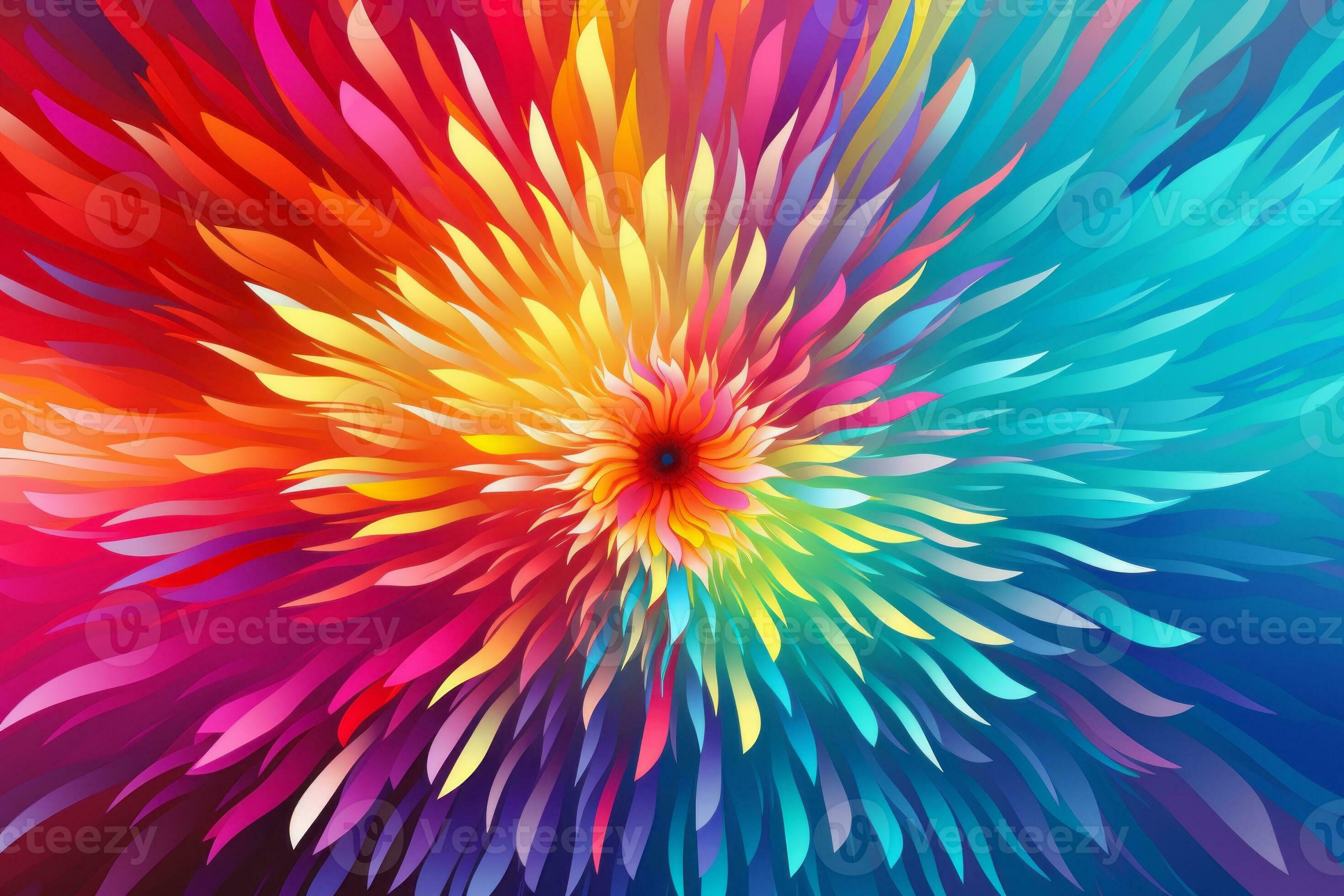 Lively Wallpaper with Energetic Colors. Generative AI 31583093 Stock