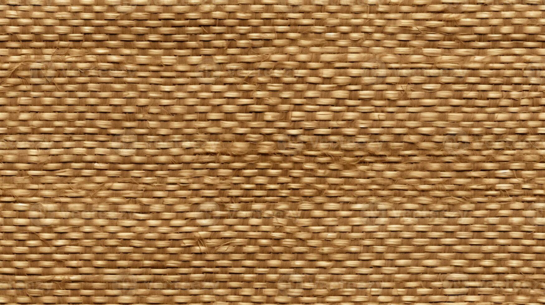 AI Generative Seamless background texture of woven burlap photo