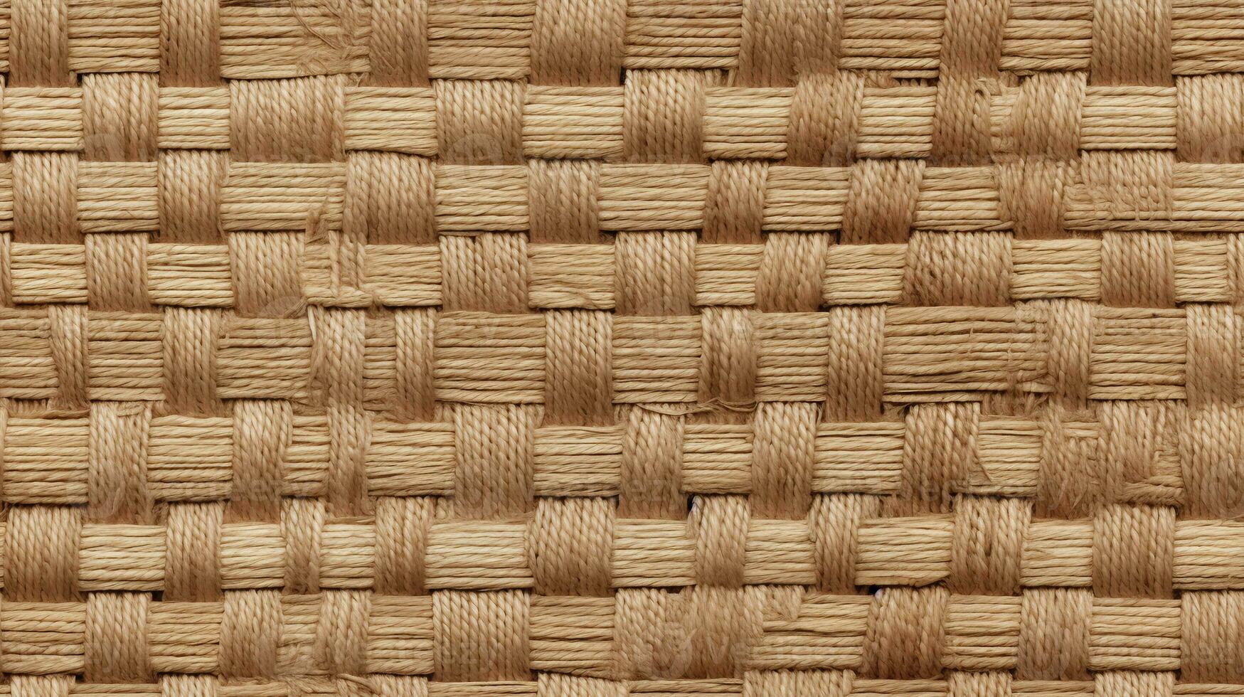 AI Generative Seamless background texture of woven burlap photo