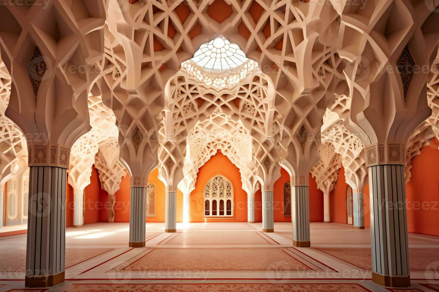 el arquitectónico belleza de árabe edificios ai generativo foto