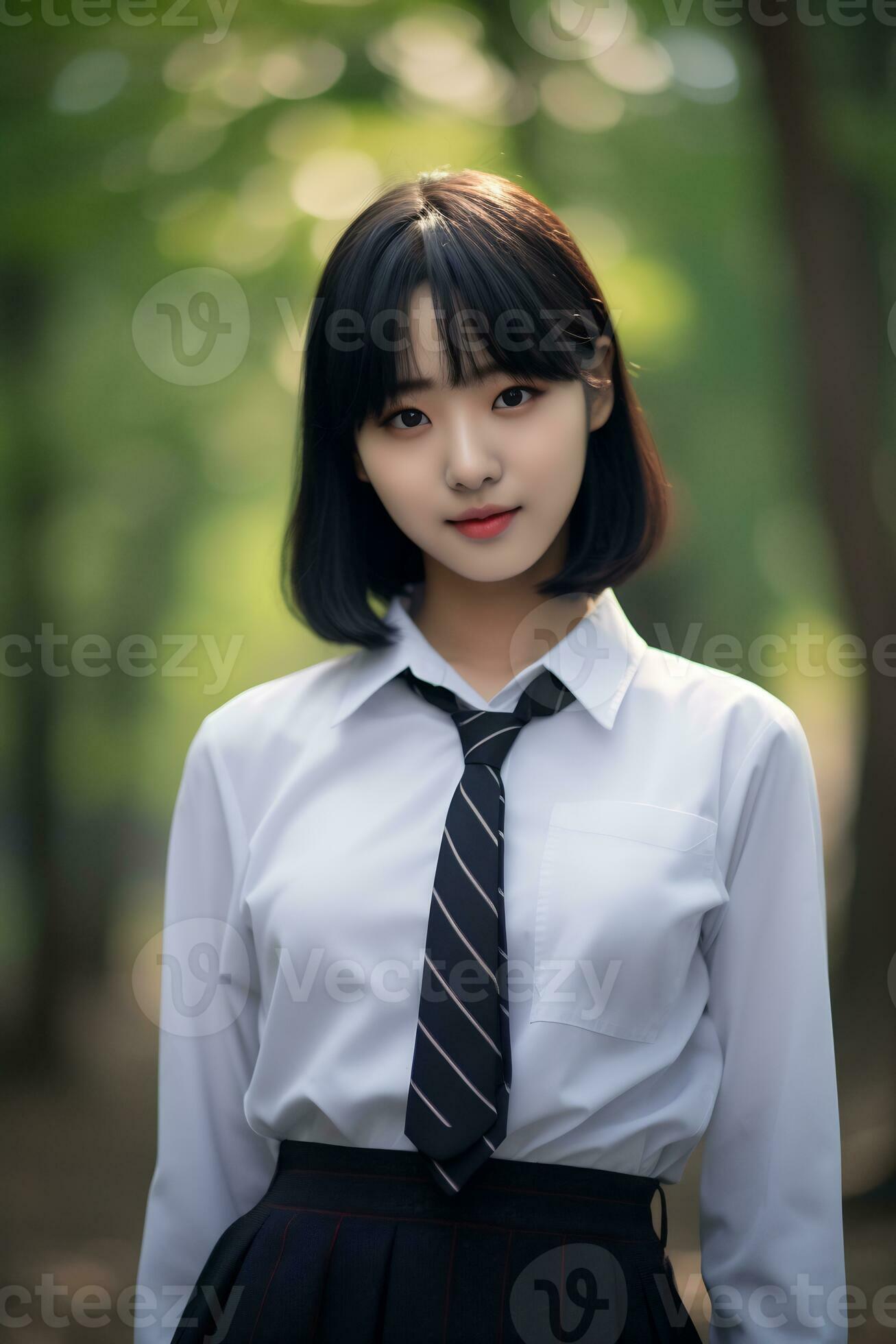 Asian school girls Beautiful asian school girl with delicate face AI Generative 31585448 Stock  Photo at Vecteezy
