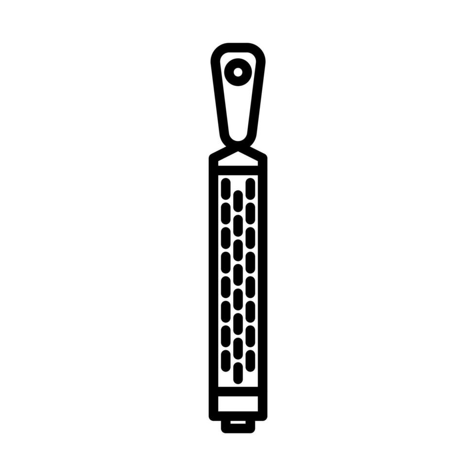 lemon grater icon in line style vector