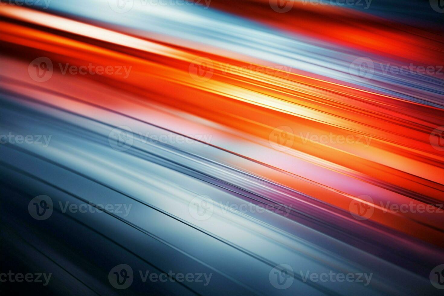 Defocused abstract image, vibrant colors blend in captivating motion blur AI Generated photo