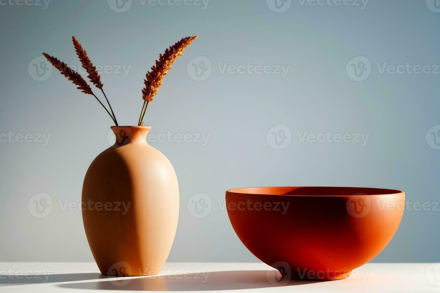 Minimalist Handicraft, Embracing Light, Shadow, and Color, AI Generated photo
