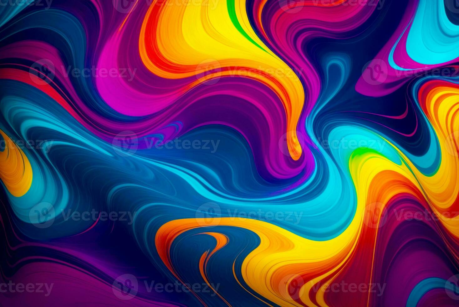 Radiant 4K Wallpaper, Abstract Color Spectrum, AI Generated photo