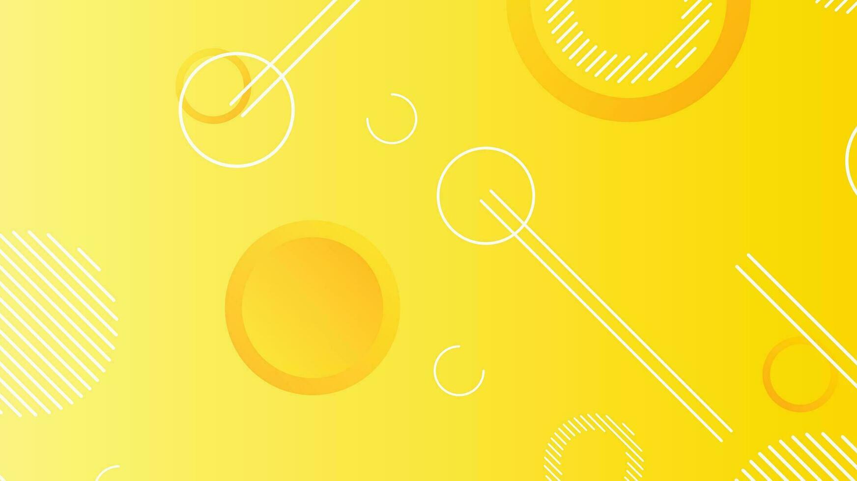 Yellow dynamic abstract composition gradient background vector