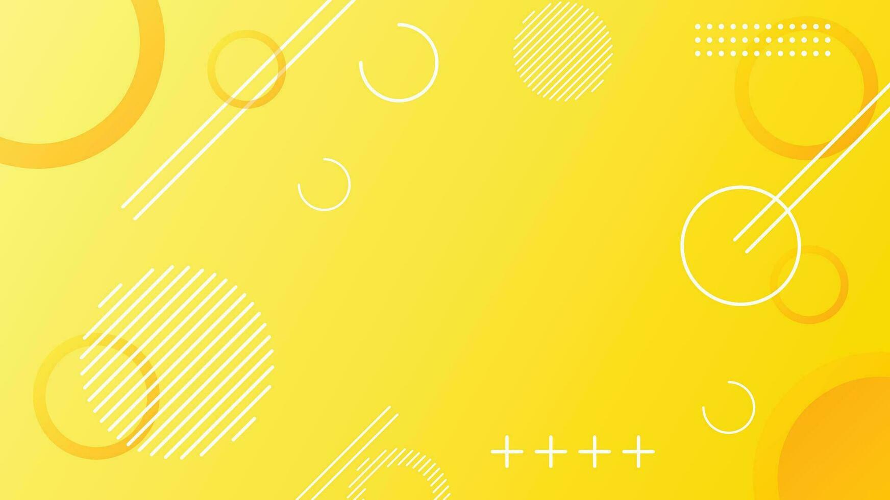 Yellow dynamic abstract composition gradient background vector