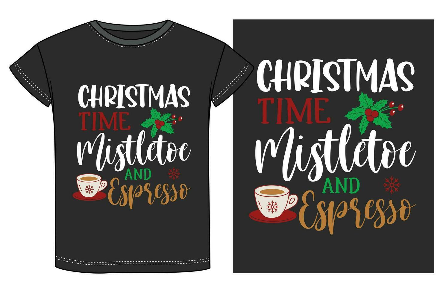 Christmas Drinking Party T-shirt Design vector