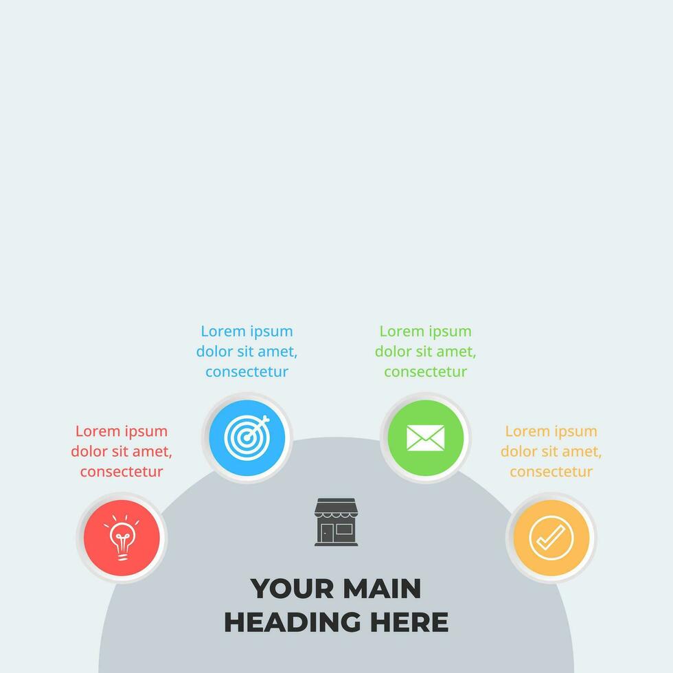 Minimal infographic design template for business and education with options and steps vector