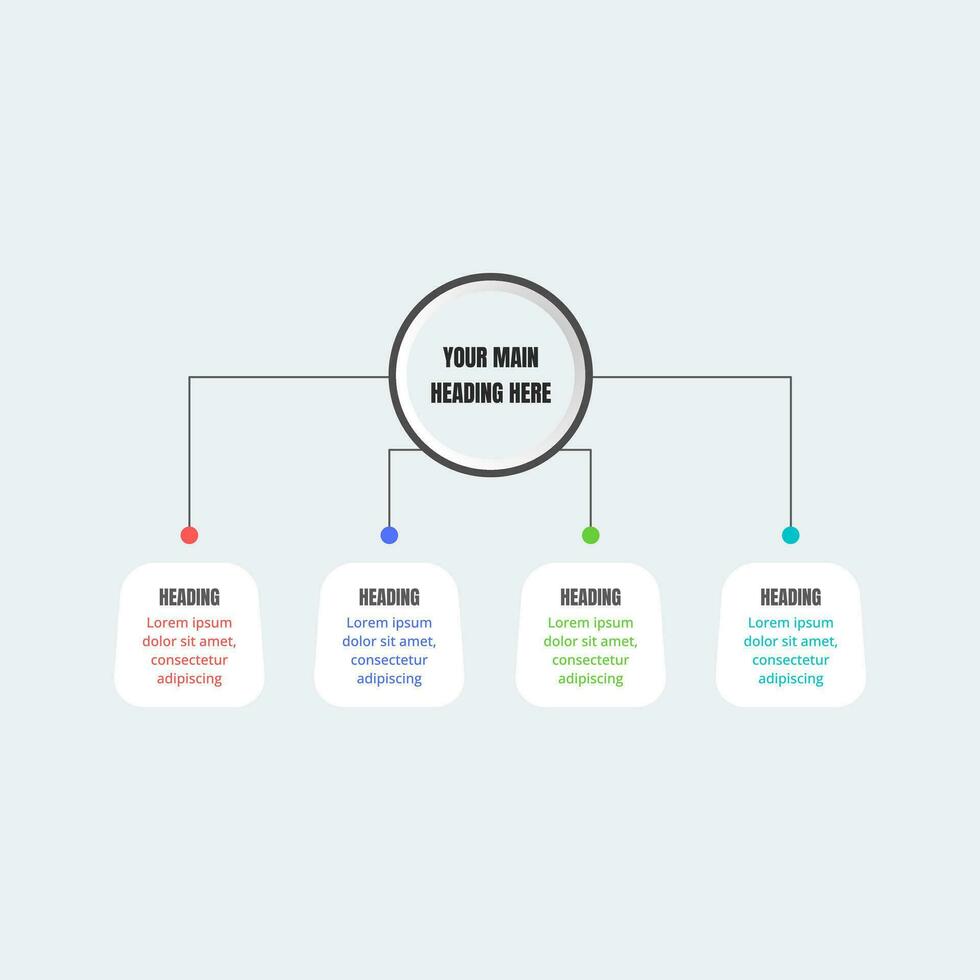 infografía diseño modelo para negocio estrategia plan vector