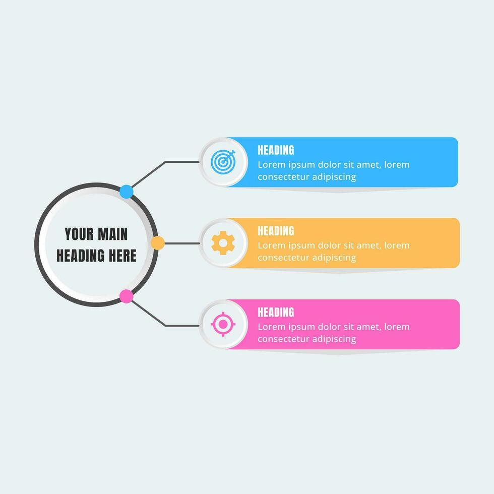 Infographic design template for business strategy plan vector