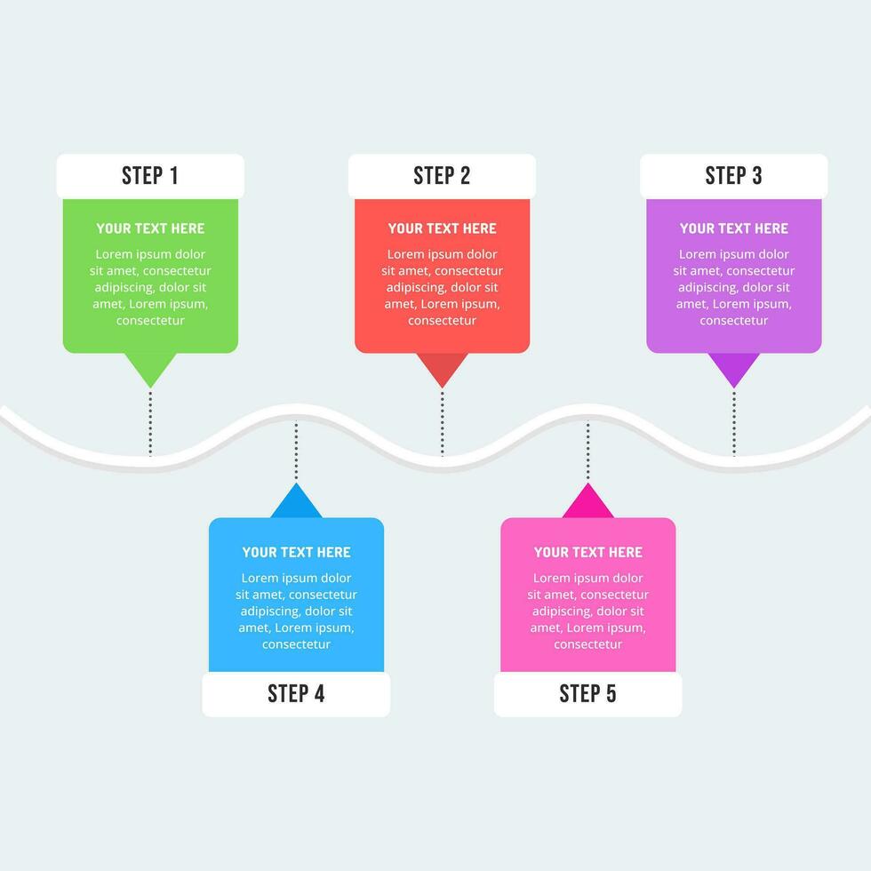 Infographic design template for business strategy plan vector