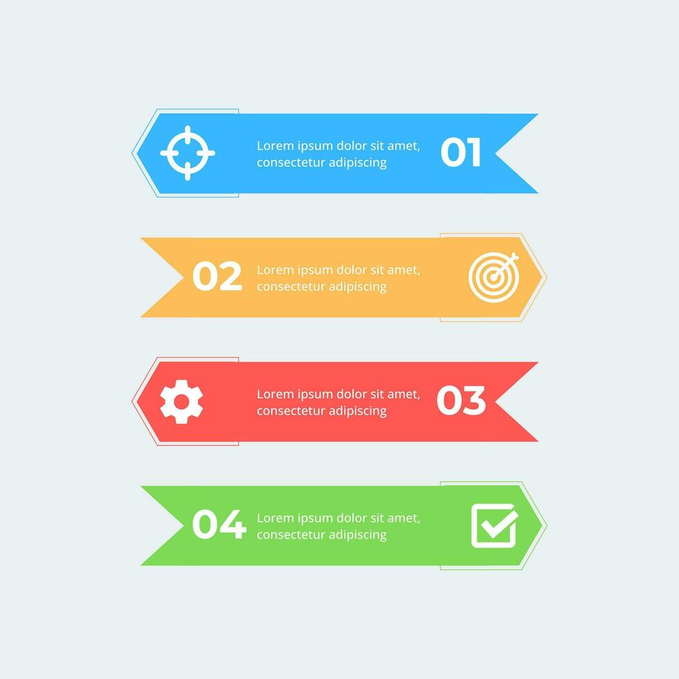 Infographic design template for business strategy plan vector