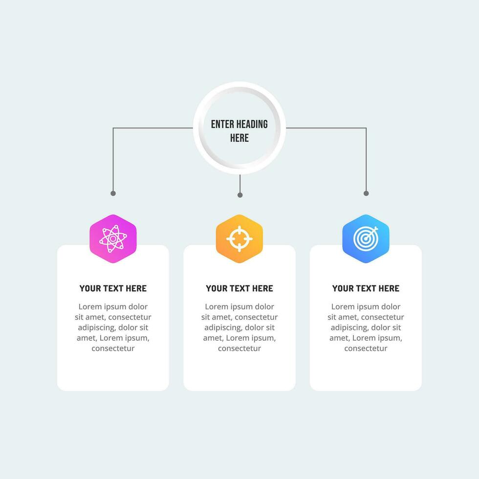 Infographic design template for business strategy plan vector