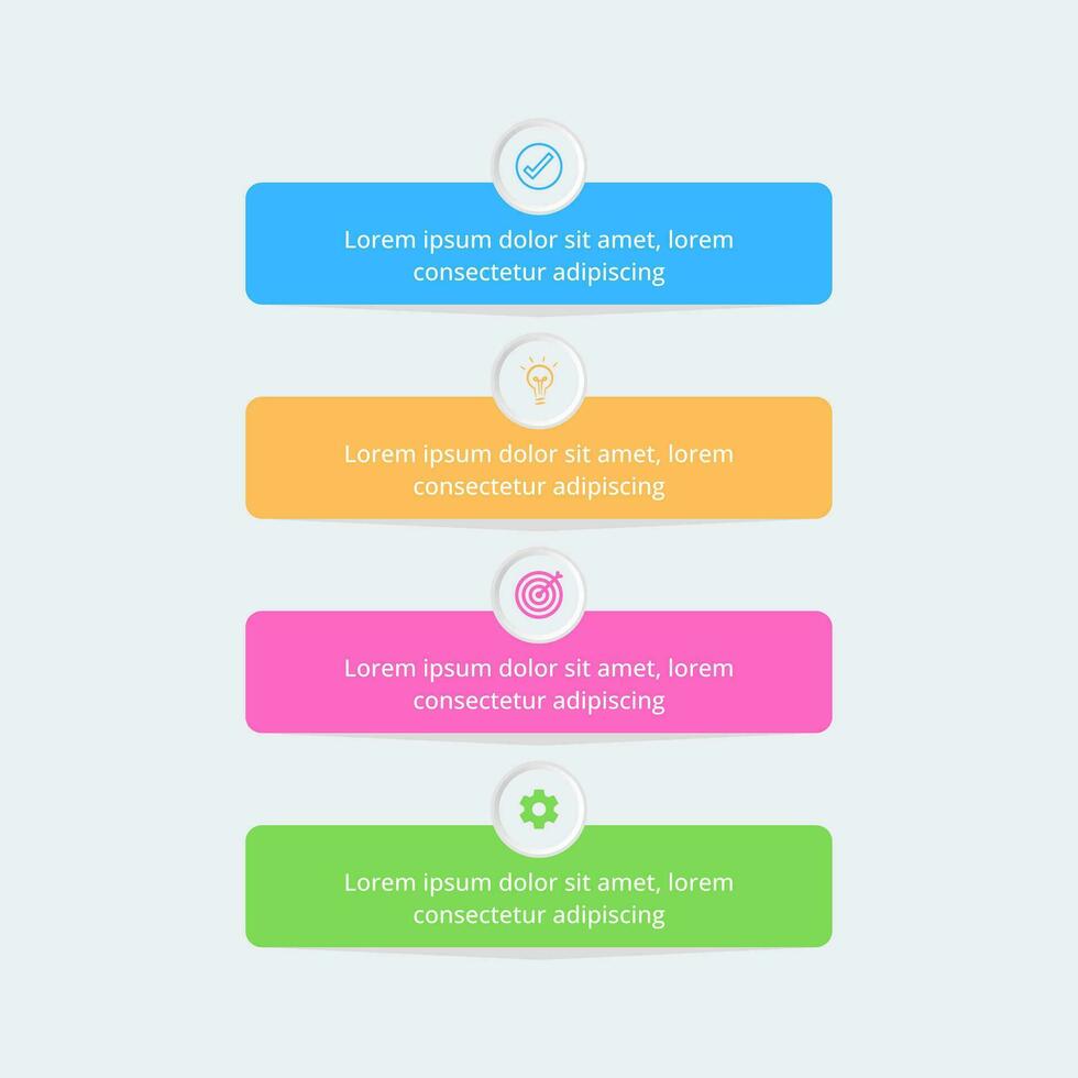 Minimal infographic design template for business and education with options and steps vector