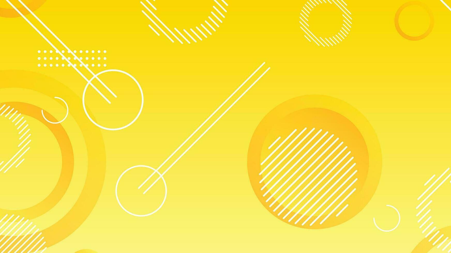 Yellow dynamic abstract composition gradient background vector