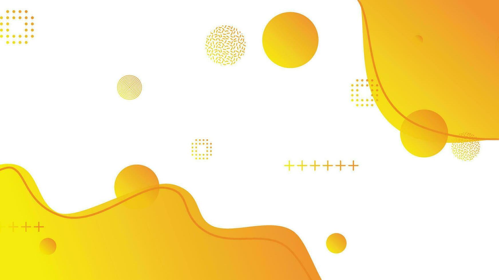 White and orange gradient dynamic fluid shapes abstract background vector