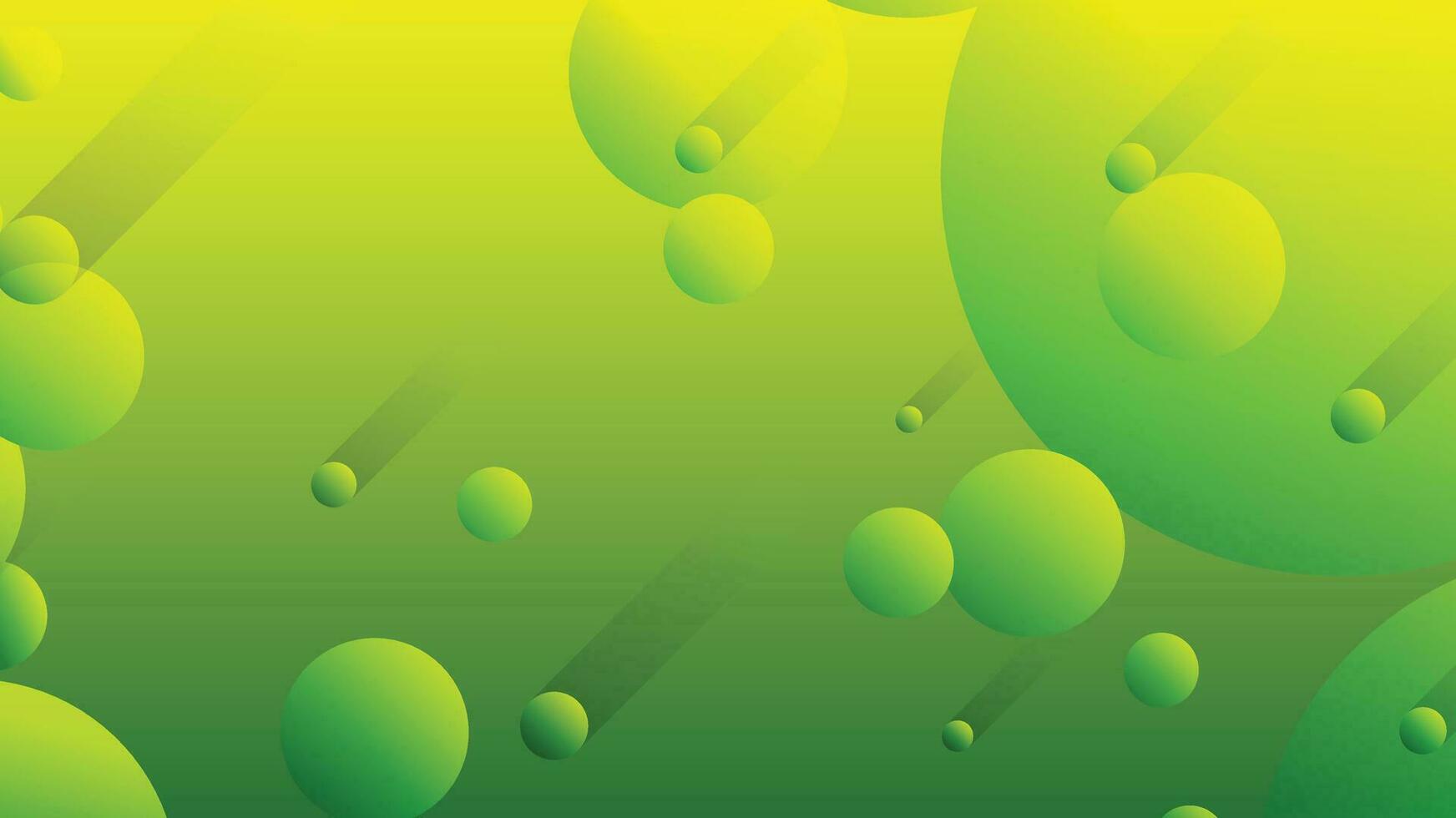 Green and yellow abstract circle gradient modern graphic background vector