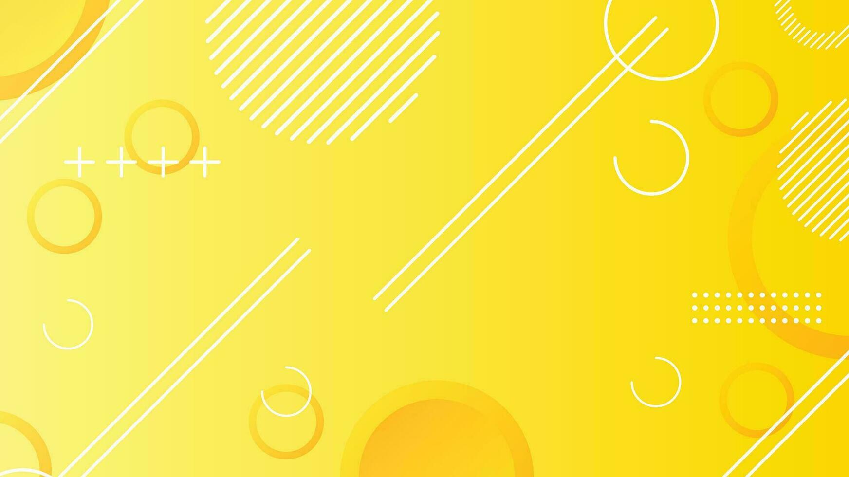 Yellow dynamic abstract composition gradient background vector