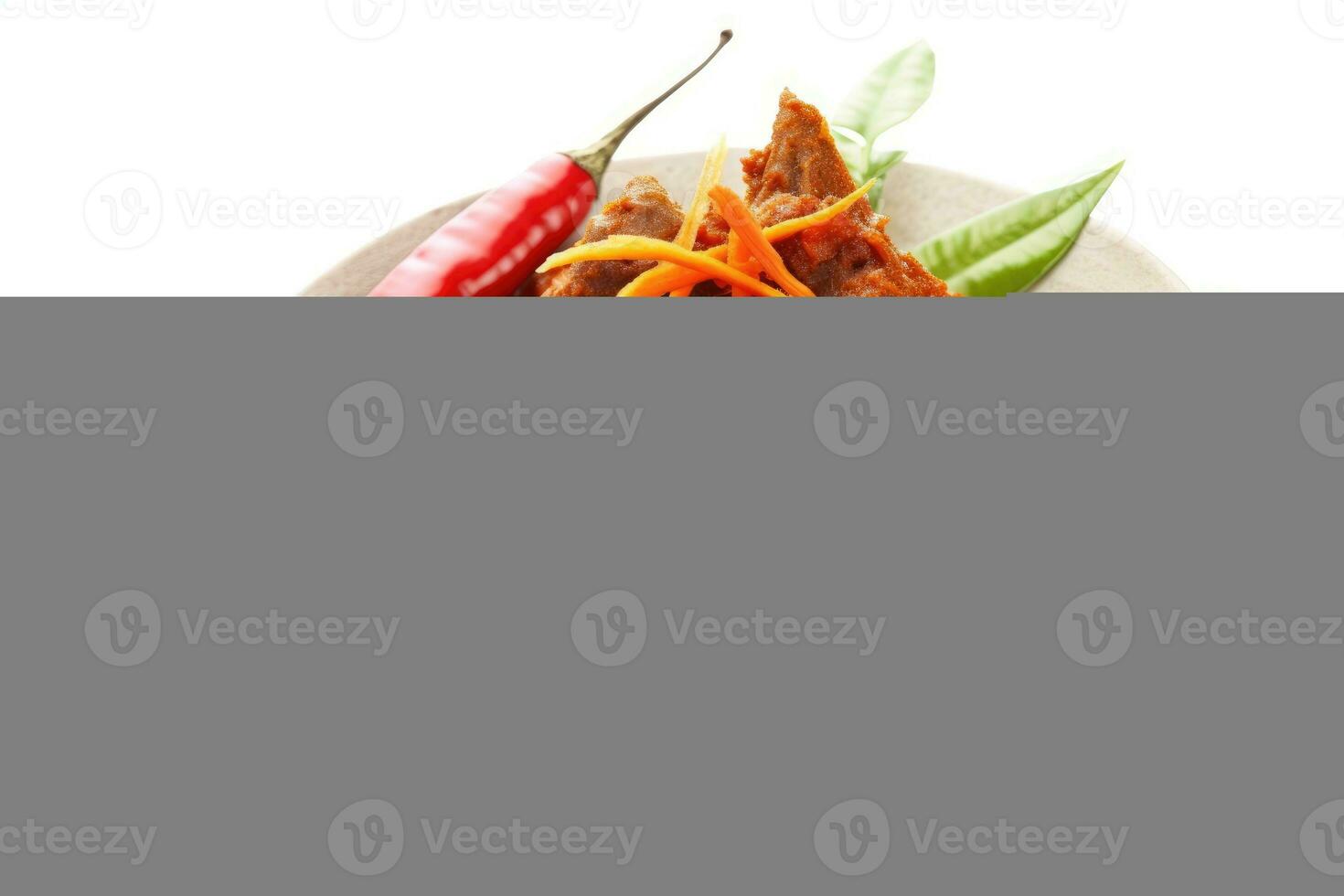 valores foto de rendang comida comida fotografía estudio ai generado