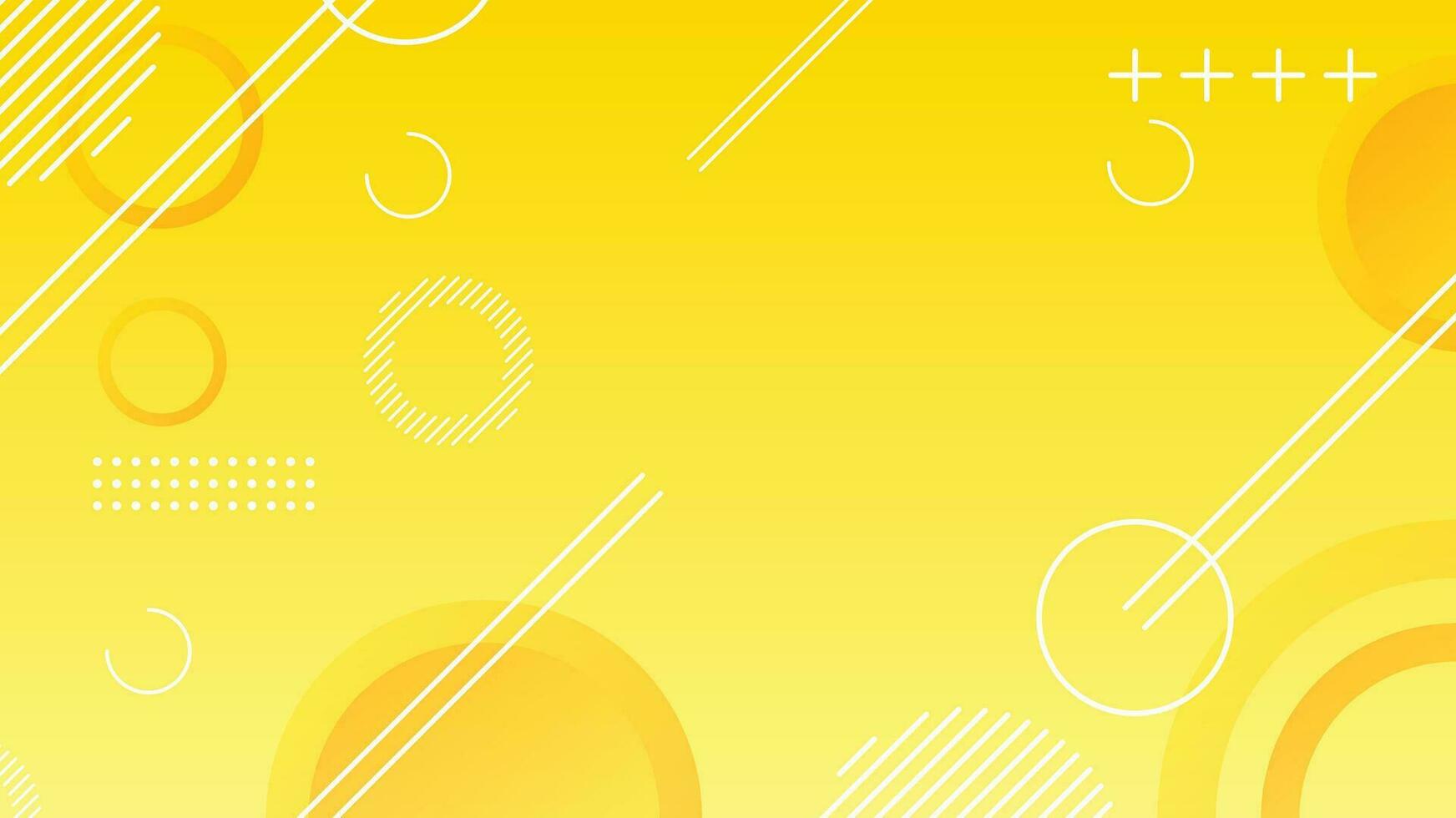 Yellow dynamic abstract composition gradient background vector