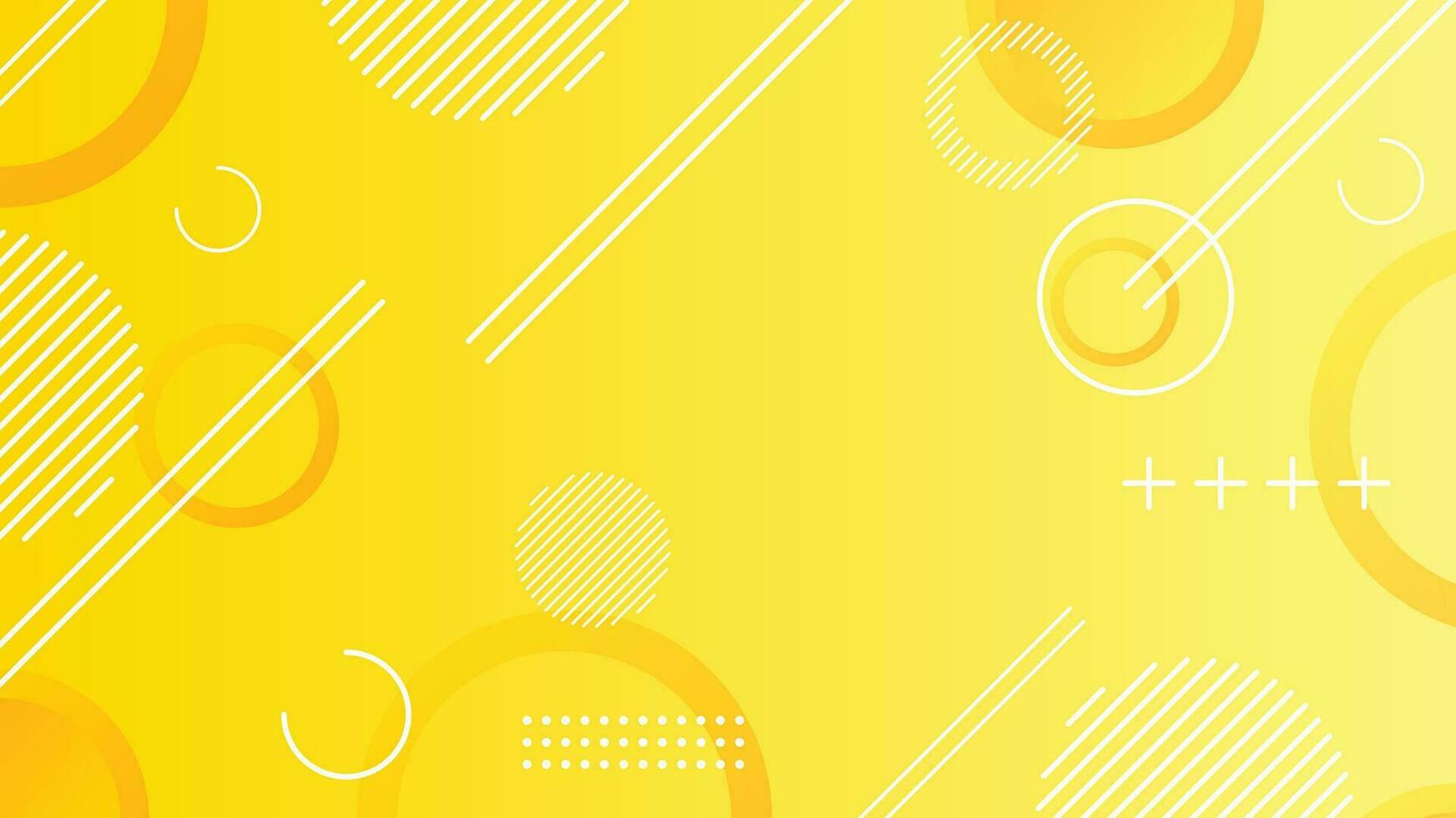 Yellow dynamic abstract composition gradient background vector