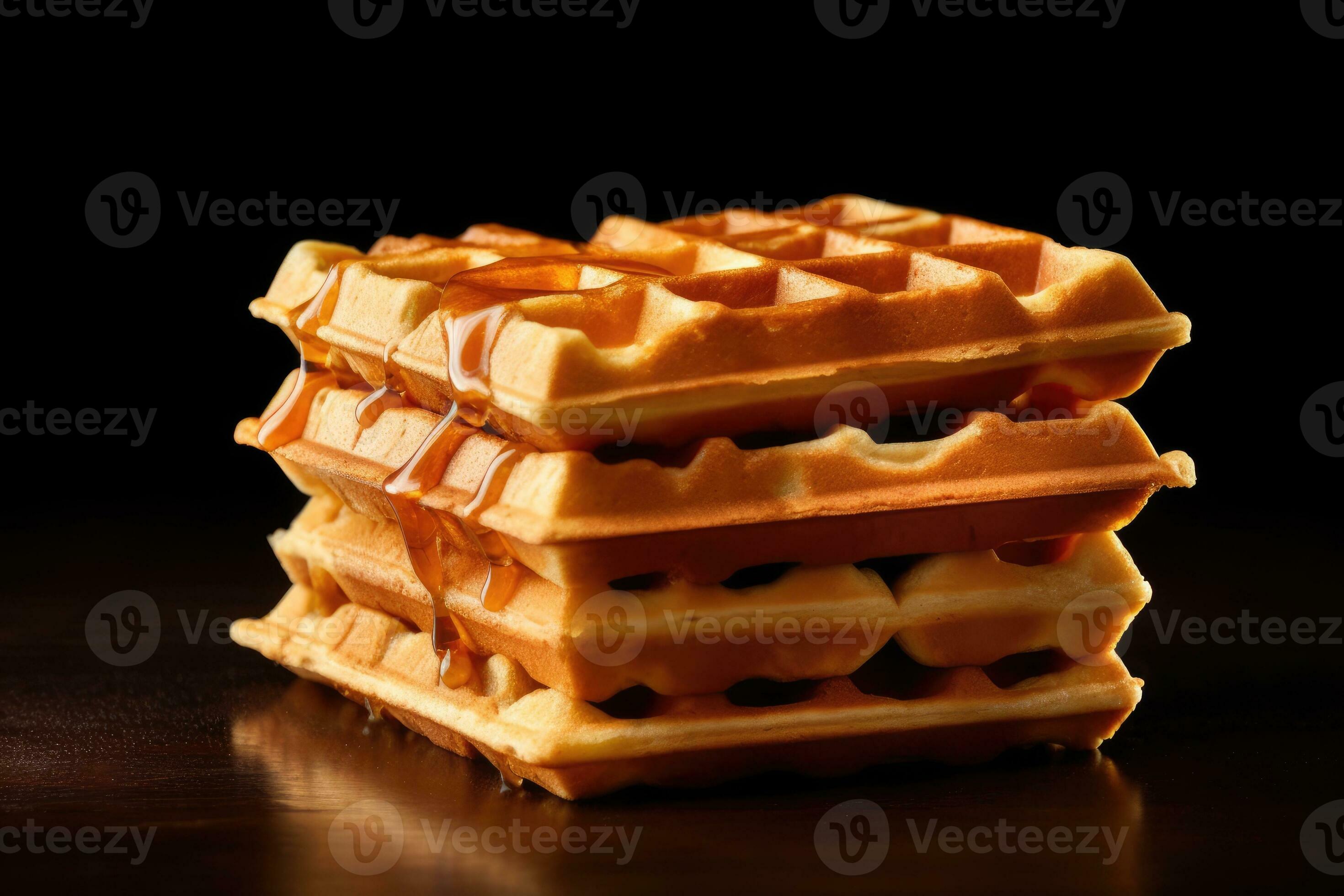 delicious waffles ready to eat advertising food photography AI