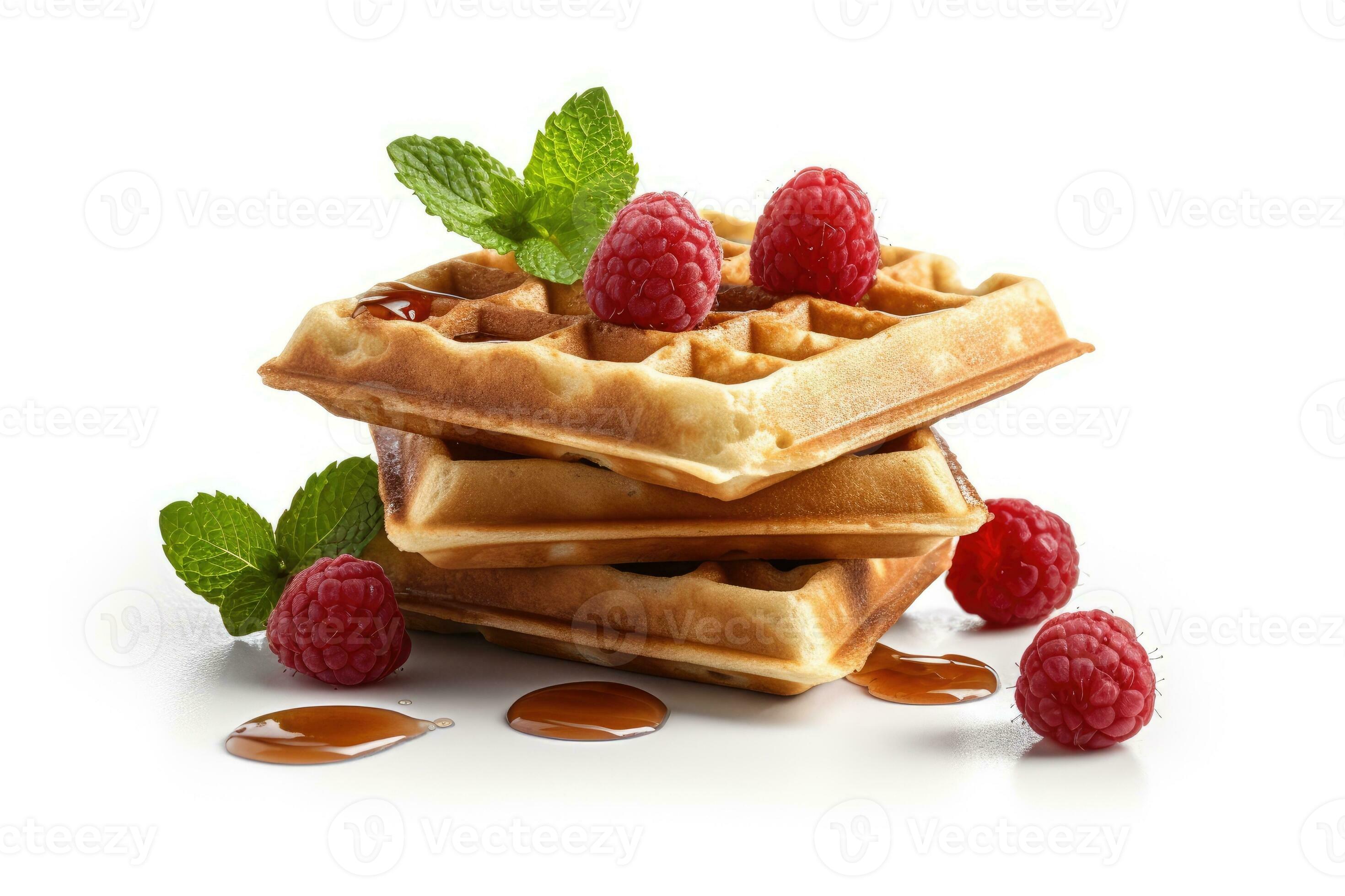 delicious waffles ready to eat advertising food photography AI