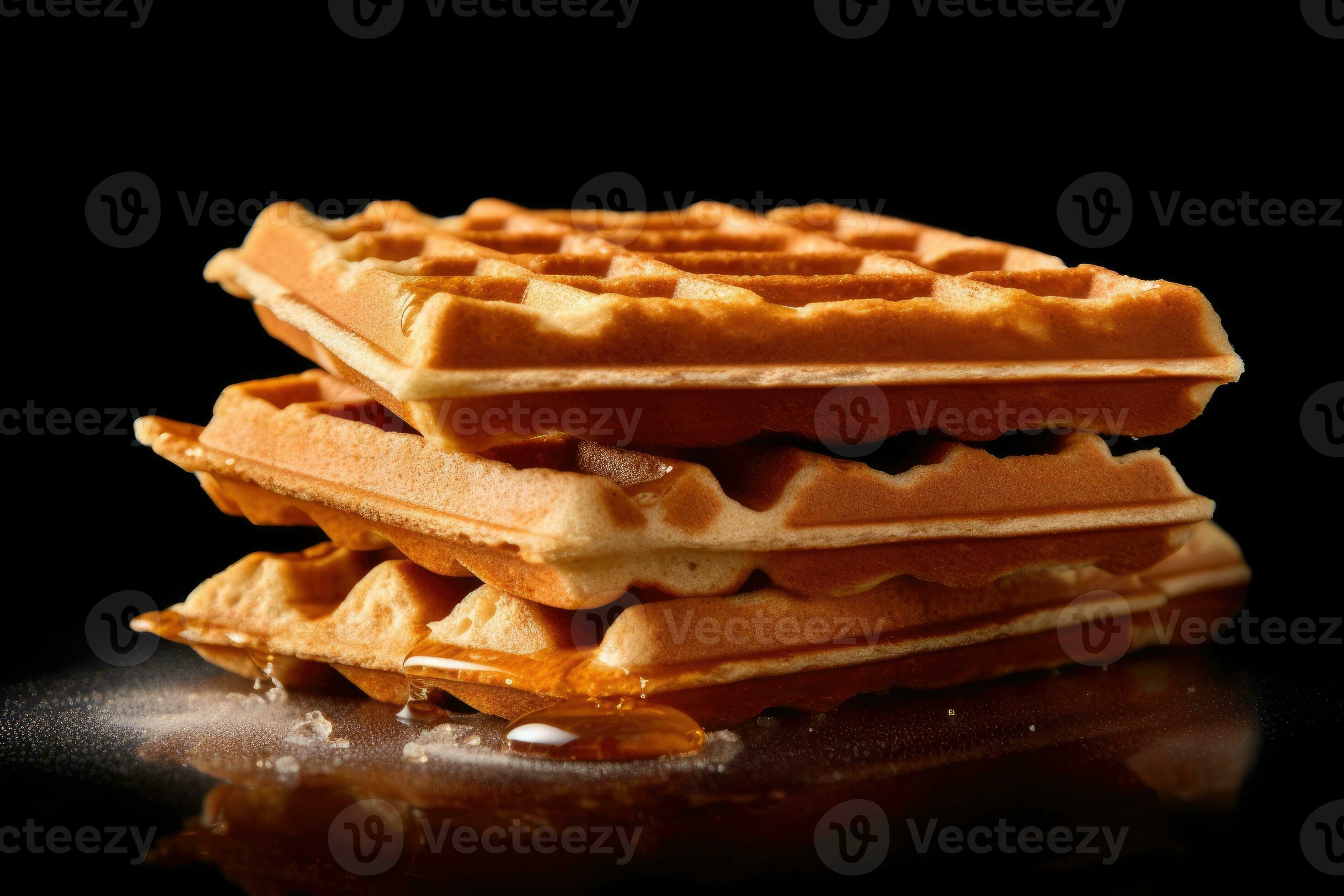 delicious waffles ready to eat advertising food photography AI