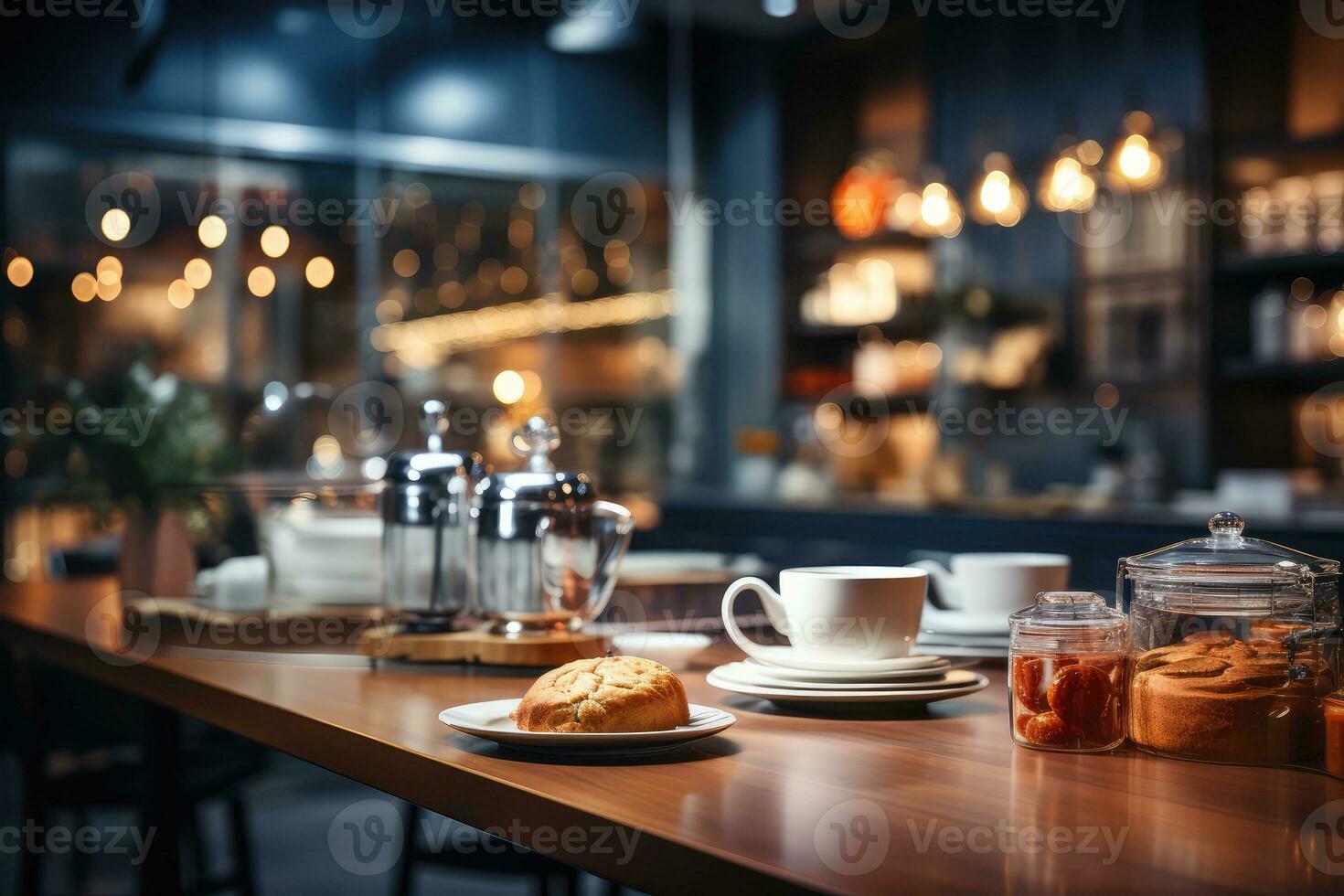 borroso moderno cocina publicidad fotografía ai generado foto