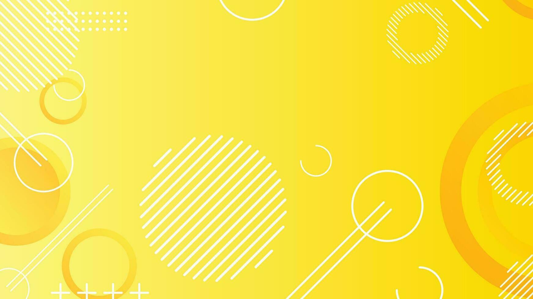 Yellow dynamic abstract composition gradient background vector