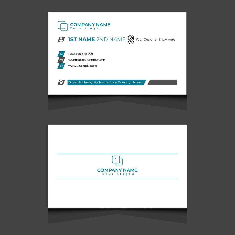 Free Vector Business Card Design