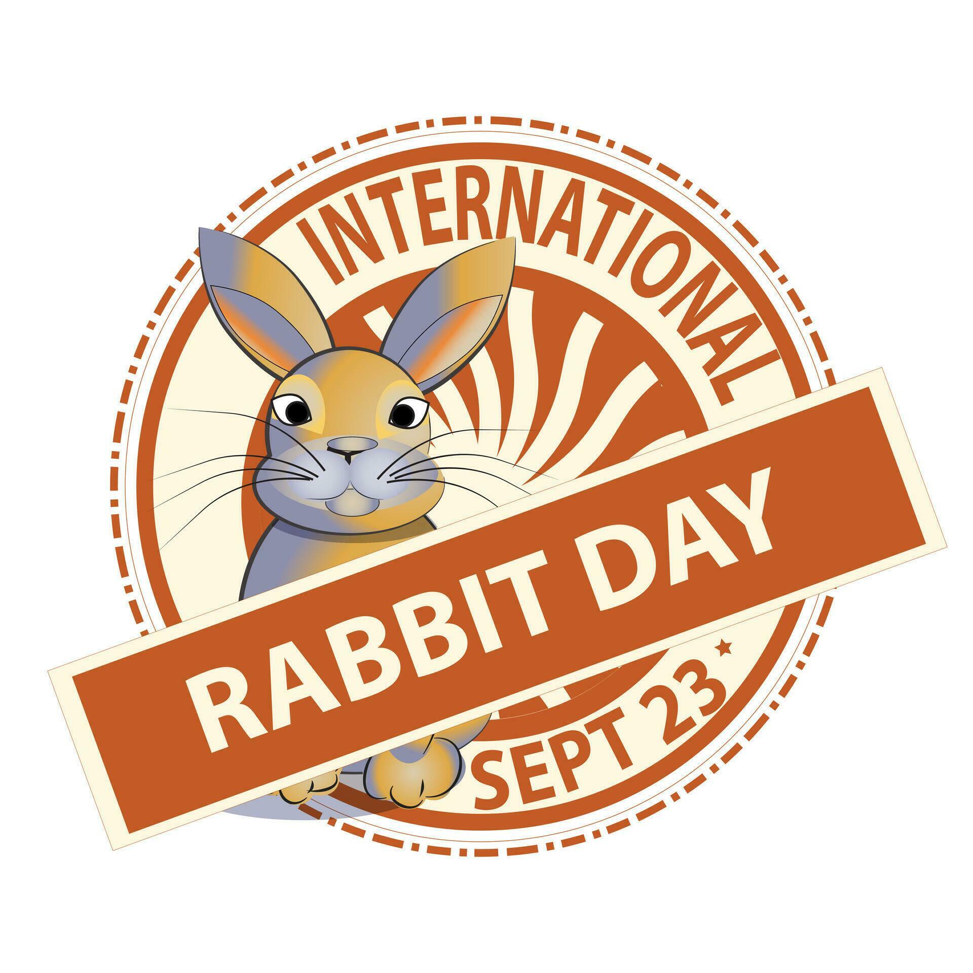 International Rabbit Day 31595805 Vector Art at Vecteezy
