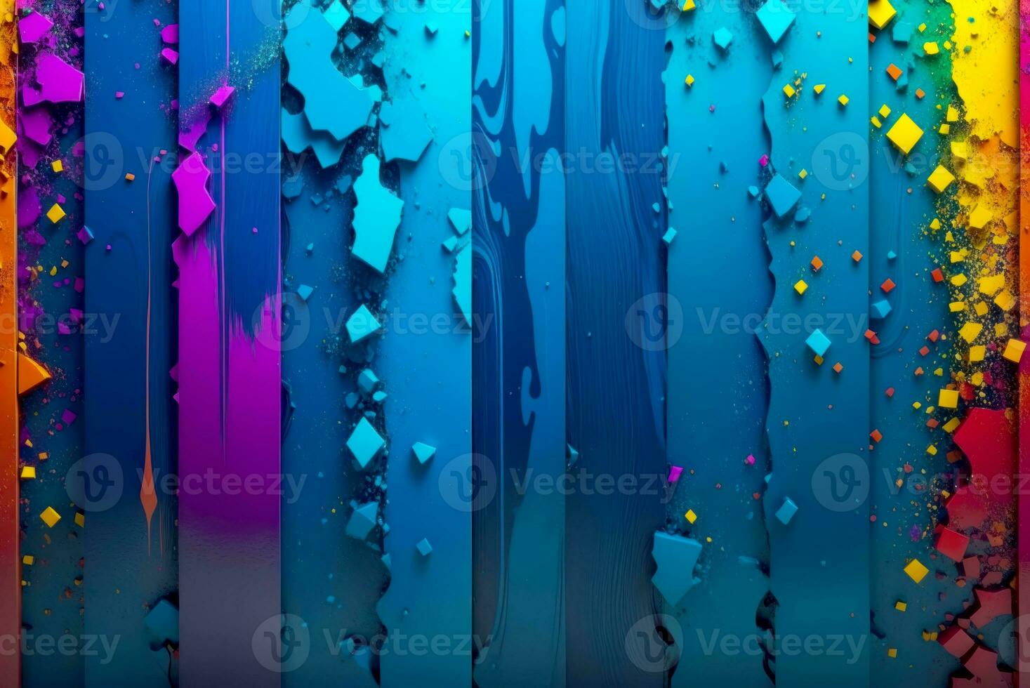 Dazzling 4K Wallpaper, Abstract Color Explosion, AI Generated photo