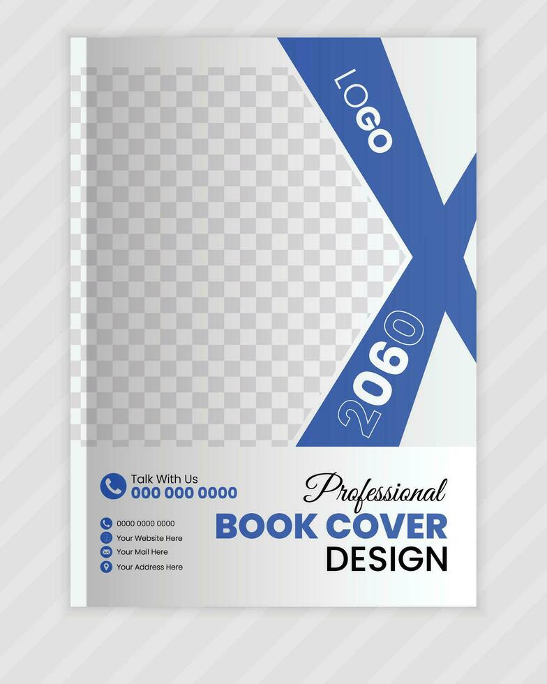 Vector corporate book cover design template and annual report design template