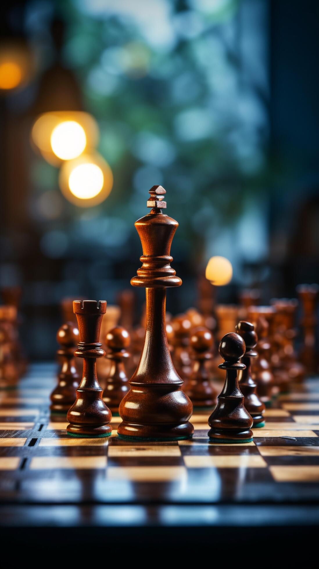 Business strategy chess iPhone wallpaper